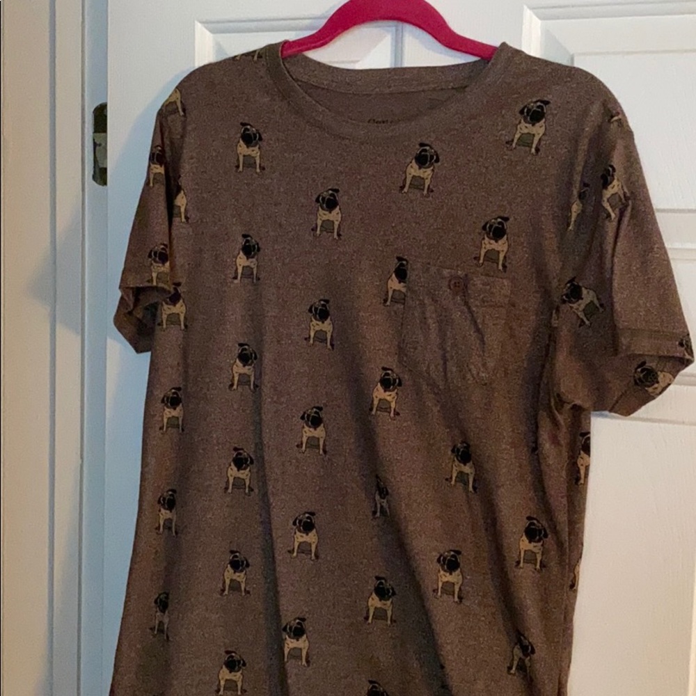 Brown Pug T-shirt